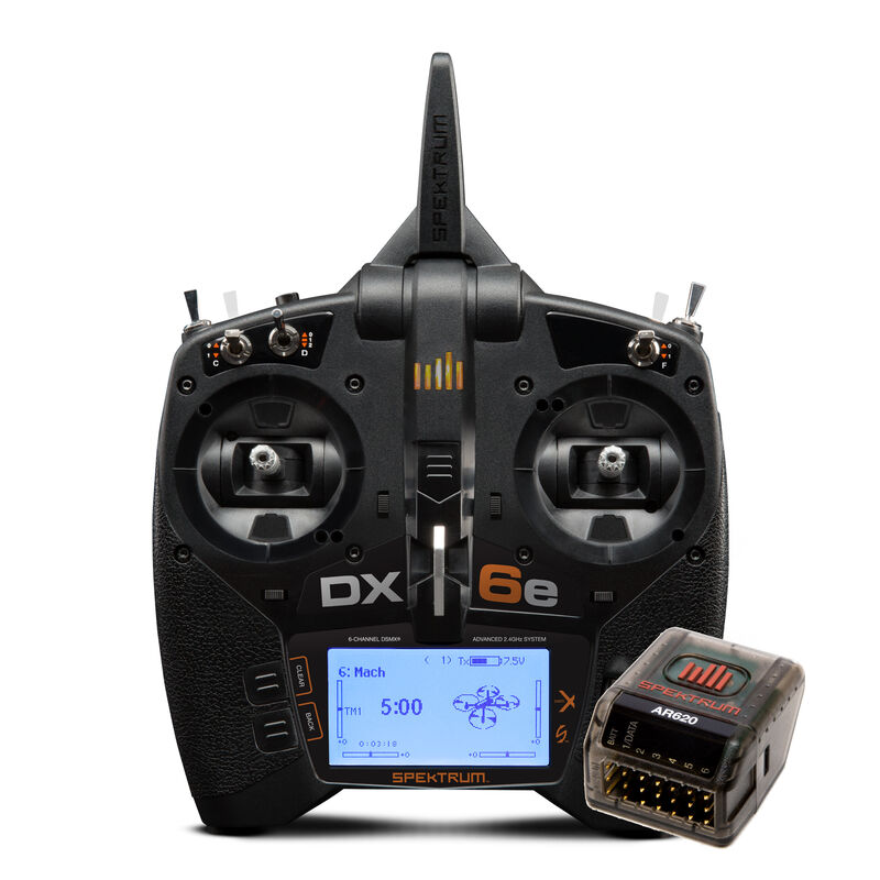 DX6e 6-Channel DSMX Transmitter with AR620