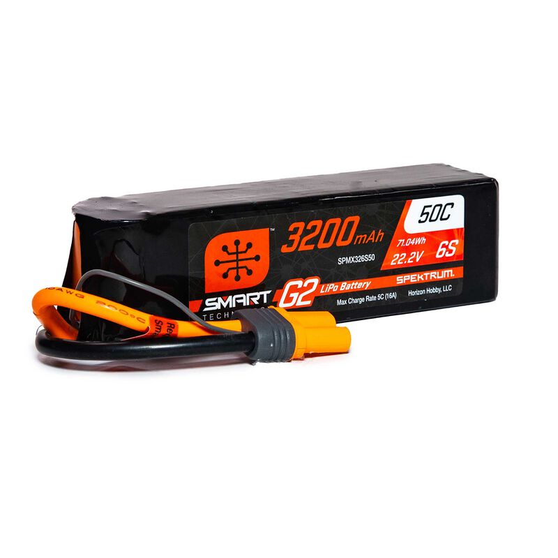 22.2V 3200mAh 6S 50C Smart G2 LiPo Battery: IC5