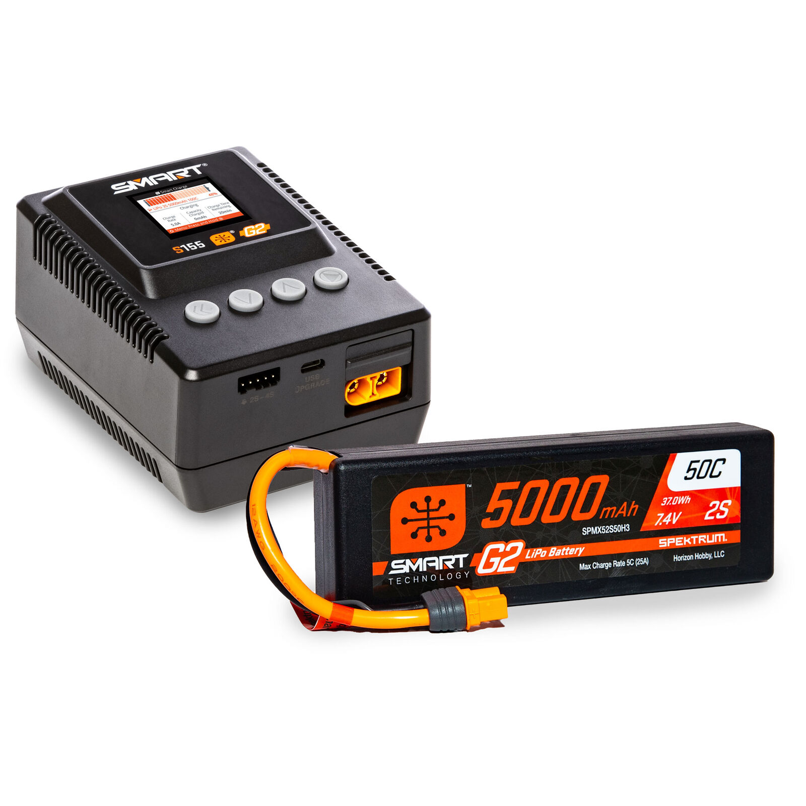 Smart Powerstage Surface Bundle: 5000mAh 2S LiPo Battery IC3 / S155 Charger